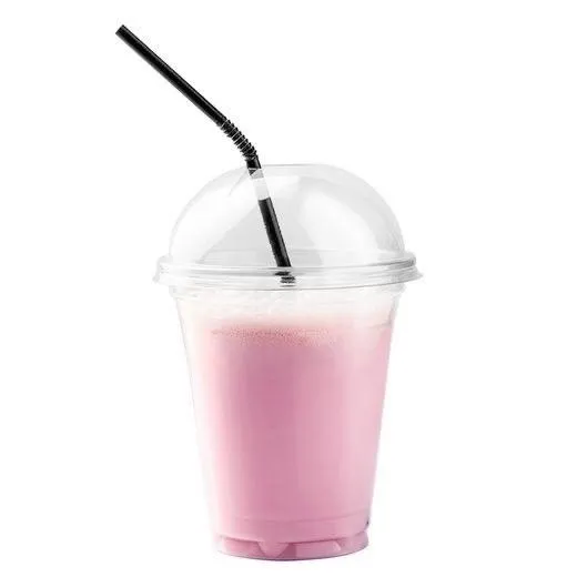 Молочный коктейль клубничный 